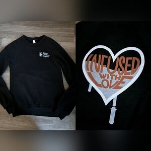 Authentic Boston Children's Hospital "Infused with Love" Crew Neck Pullover